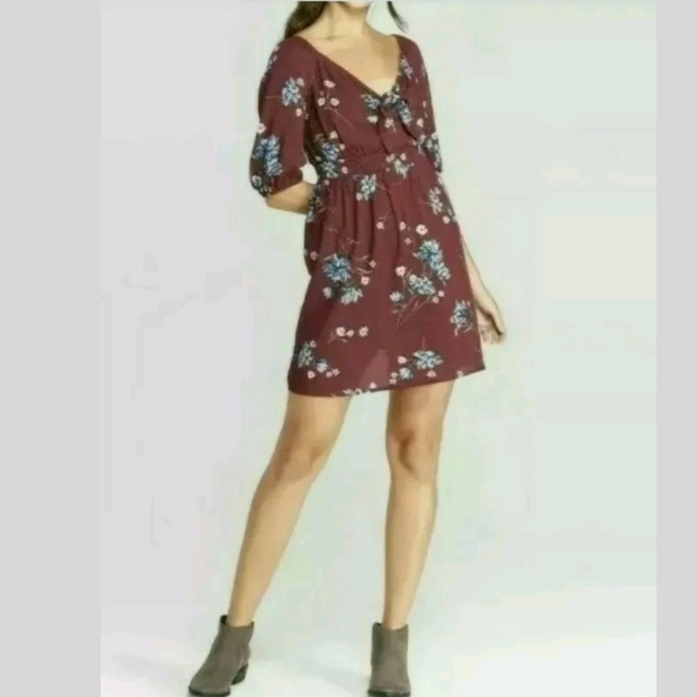 NWT Women's Xhilaration Floral Print Elbow Sleeve